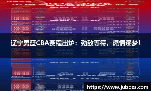 辽宁男篮CBA赛程出炉：劲敌等待，燃情逐梦！